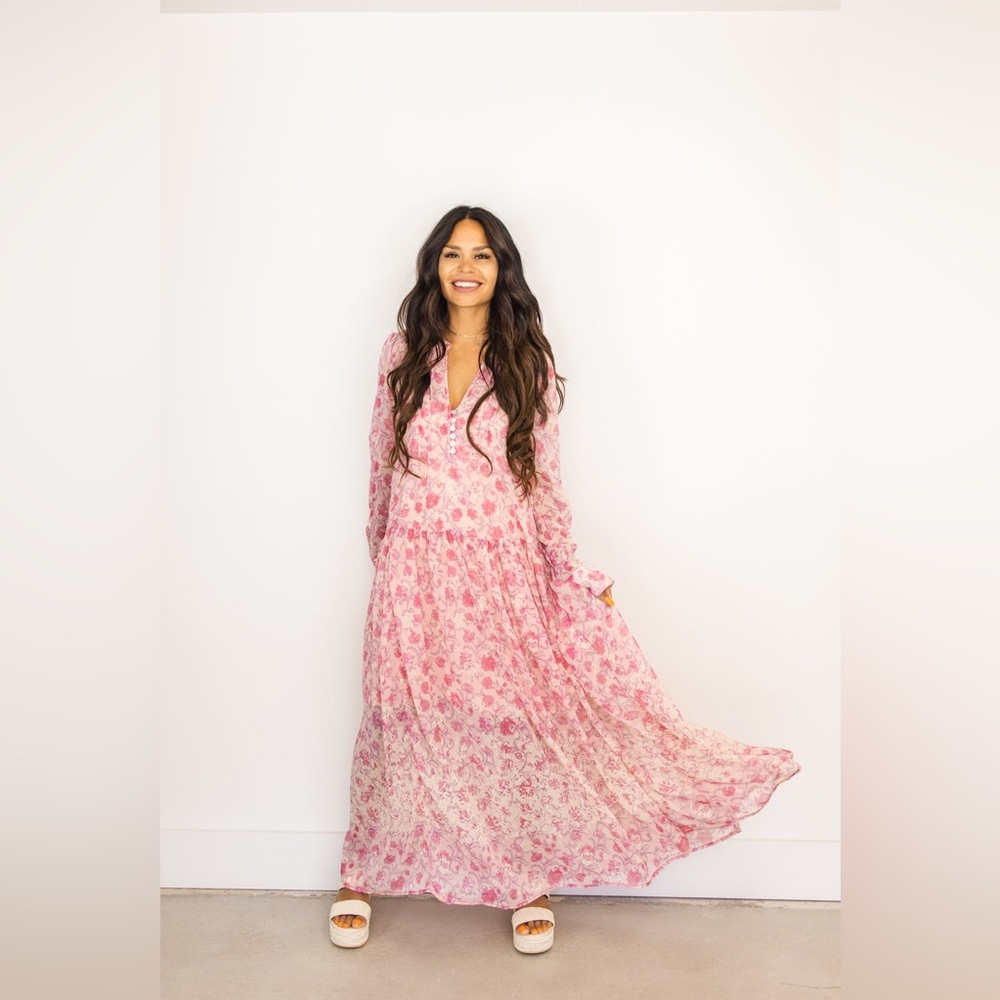 Free People “See Through It” Maxi Dress